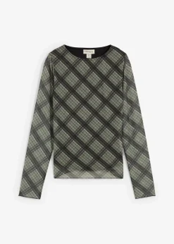 Langarmshirt aus feinem Mesh|bonprix Sale