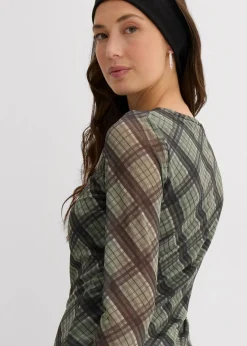 Langarmshirt aus feinem Mesh|bonprix Sale