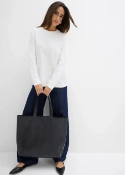 Langarmshirt aus reiner Bio-Baumwolle|bonprix New