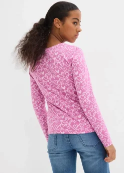 Langarmshirt aus reiner Bio-Baumwolle (3er Pack)|bonprix Hot