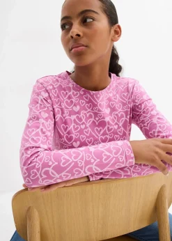 Langarmshirt aus reiner Bio-Baumwolle (3er Pack)|bonprix Hot