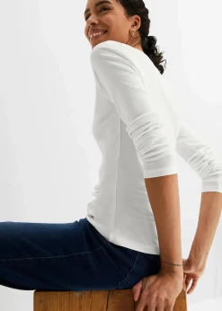Langarmshirt aus reiner Bio-Baumwolle|bonprix Clearance