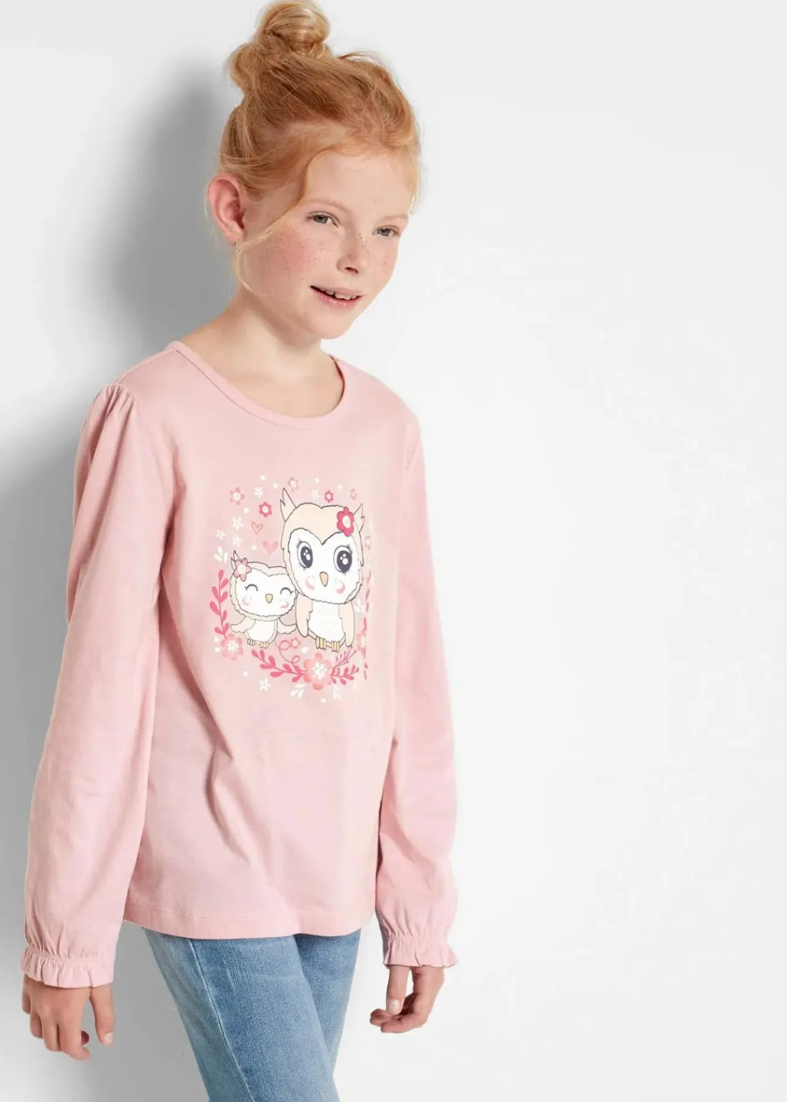 Langarmshirt aus reiner Bio Baumwolle (2er-Pack)|bonprix