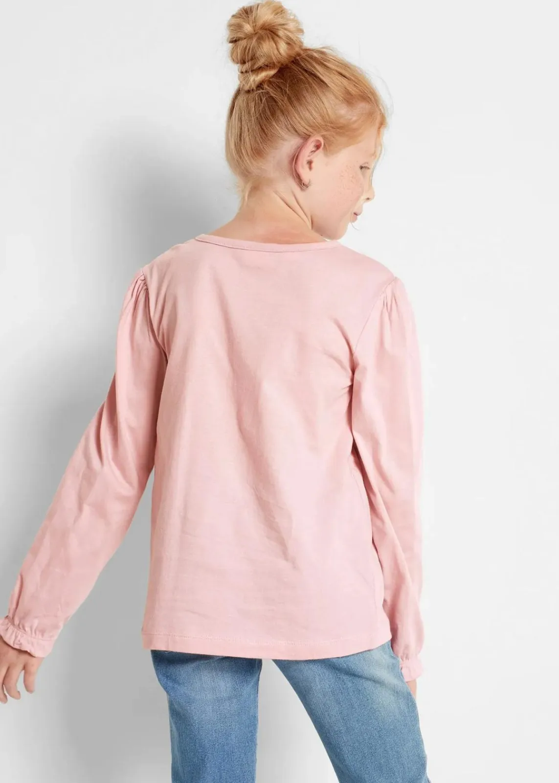 Langarmshirt aus reiner Bio Baumwolle (2er-Pack)|bonprix