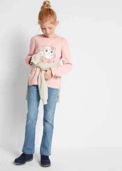 Langarmshirt aus reiner Bio Baumwolle (2er-Pack)|bonprix