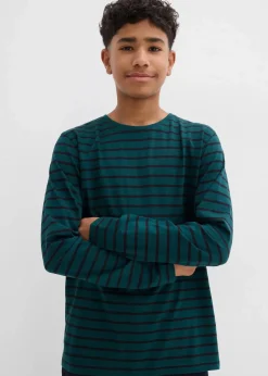 Langarmshirt aus reiner Bio-Baumwolle (2er Pack)|bonprix Online