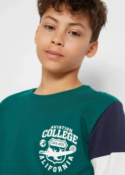 Langarmshirt aus reiner Bio-Baumwolle (2er Pack)|bonprix Clearance