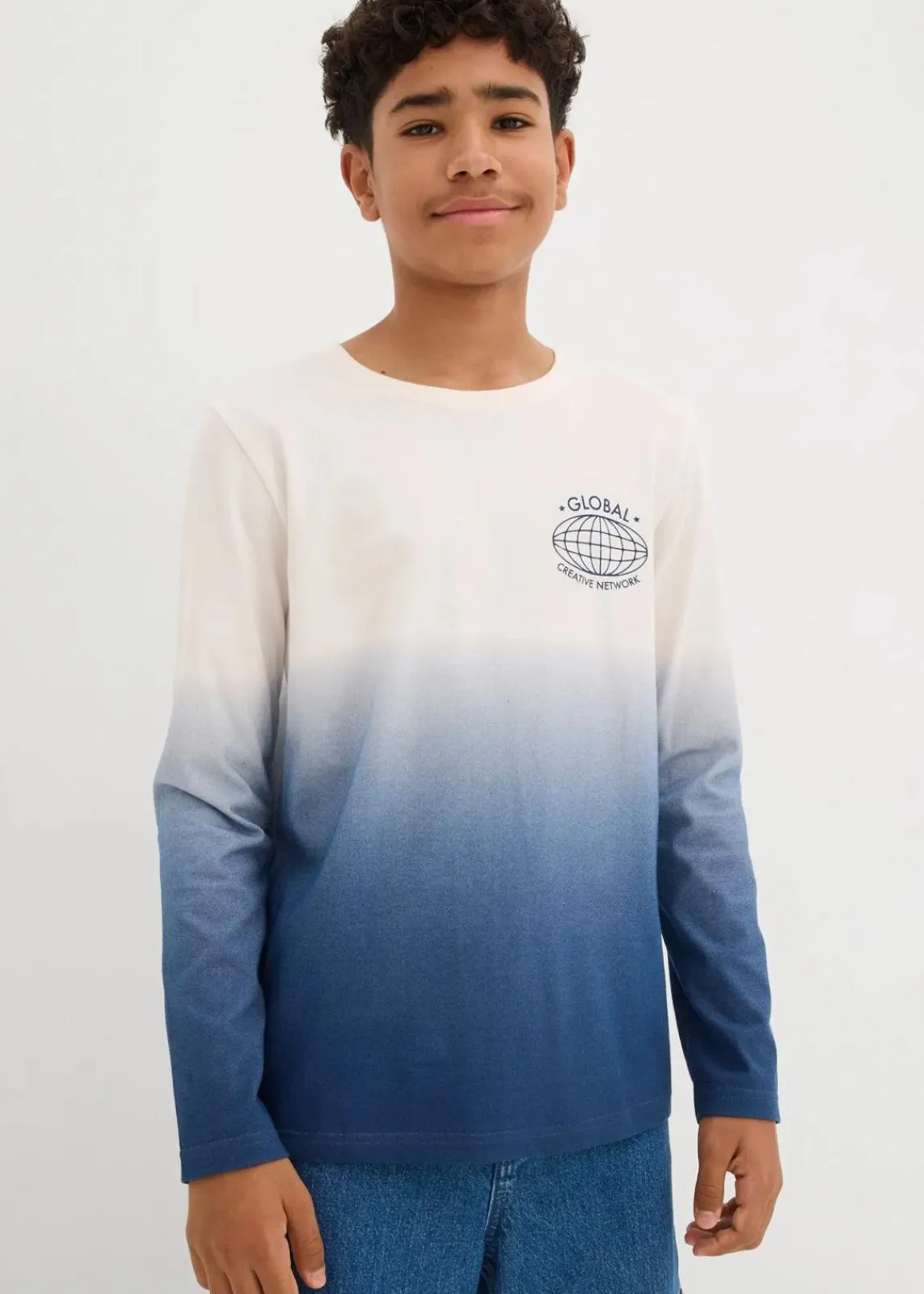 Langarmshirt aus reiner Bio-Baumwolle|bonprix Clearance