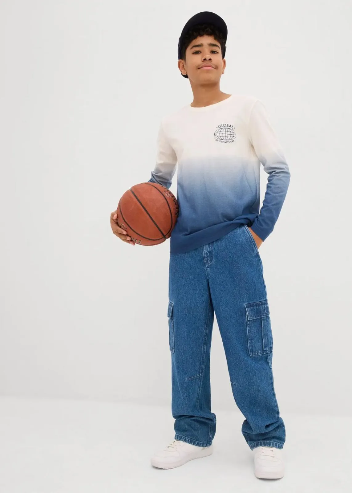 Langarmshirt aus reiner Bio-Baumwolle|bonprix Clearance