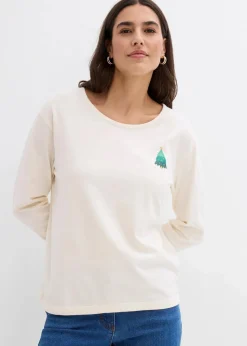 Langarmshirt aus reiner Bio-Baumwolle|bonprix Clearance