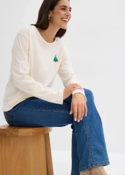 Langarmshirt aus reiner Bio-Baumwolle|bonprix Clearance