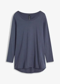 Langarmshirt aus reiner Baumwolle|bonprix Discount