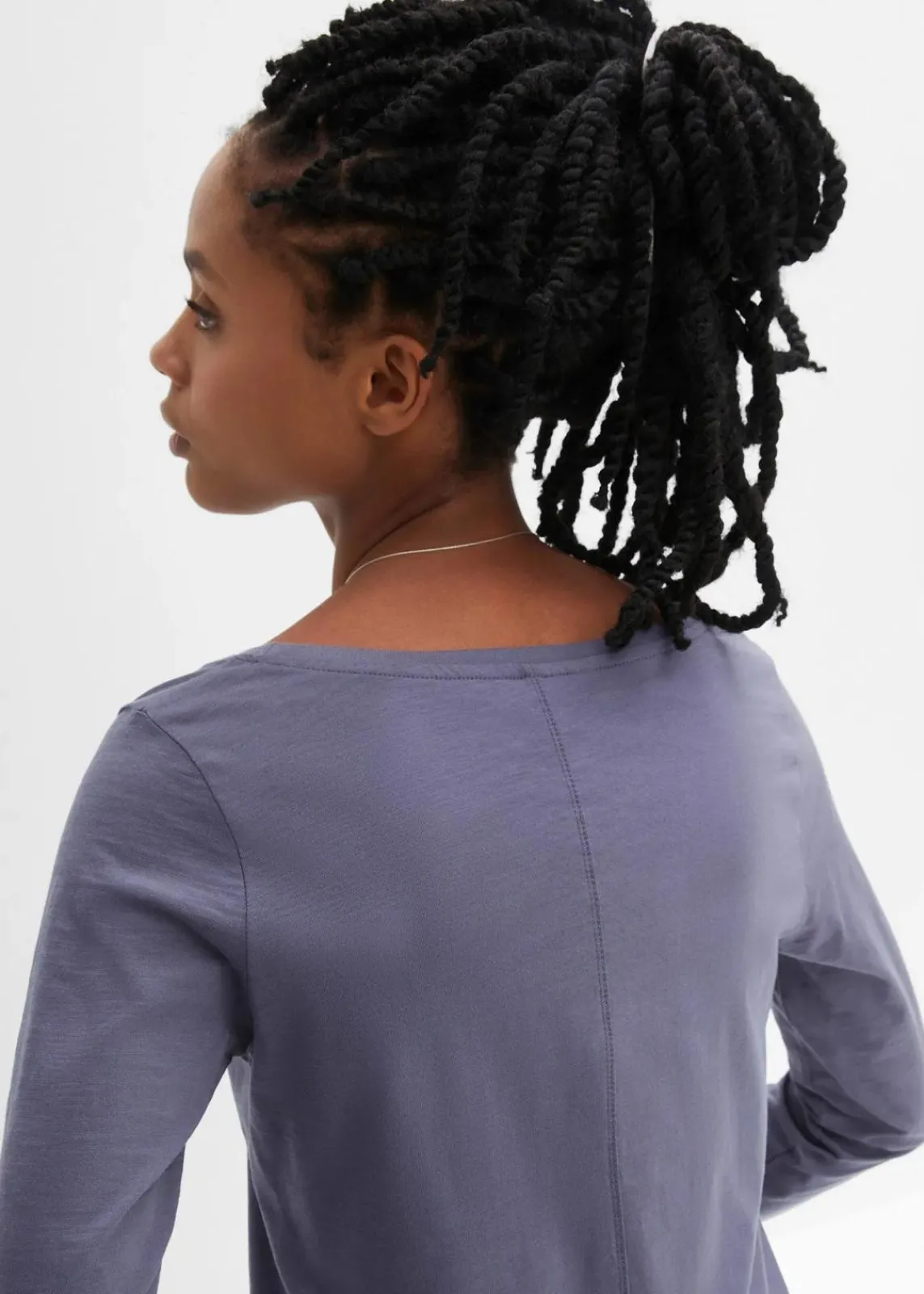 Langarmshirt aus reiner Baumwolle|bonprix Discount