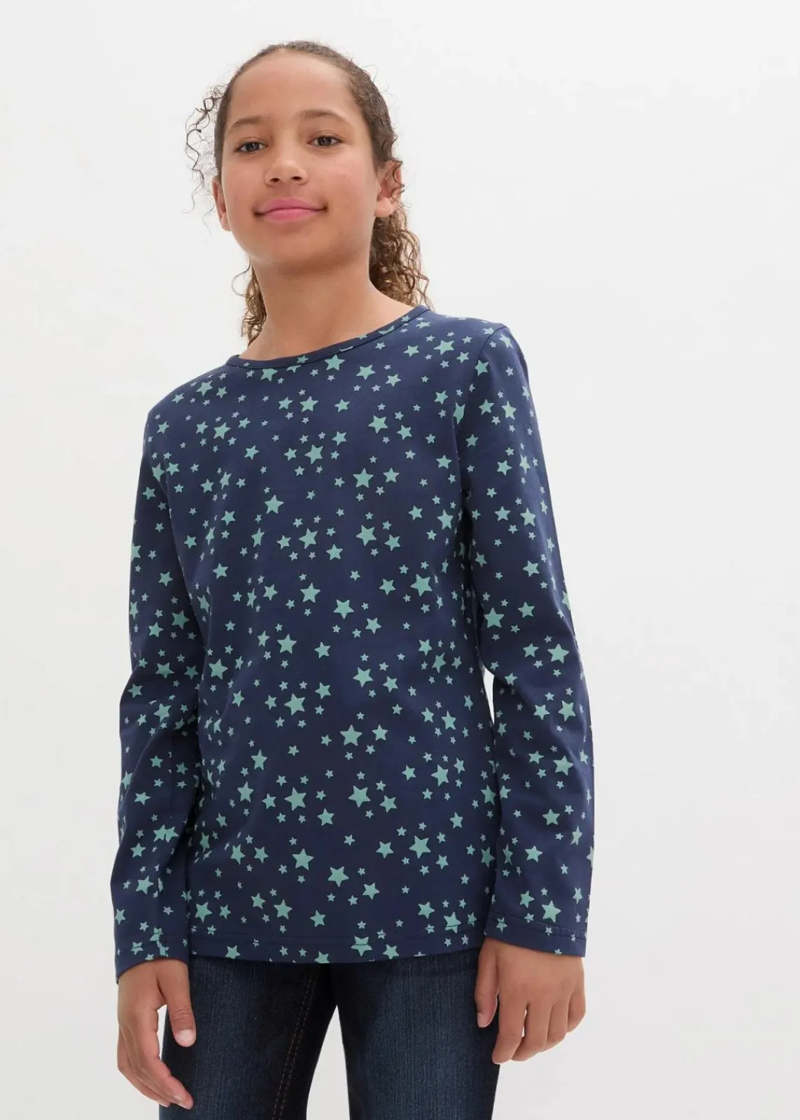 Langarmshirt aus reiner Bio-Baumwolle (3er Pack)|bonprix Outlet