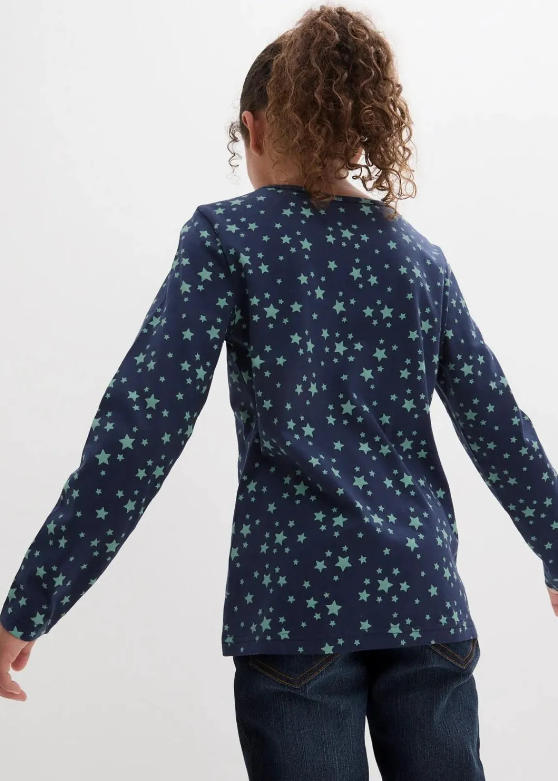 Langarmshirt aus reiner Bio-Baumwolle (3er Pack)|bonprix Outlet