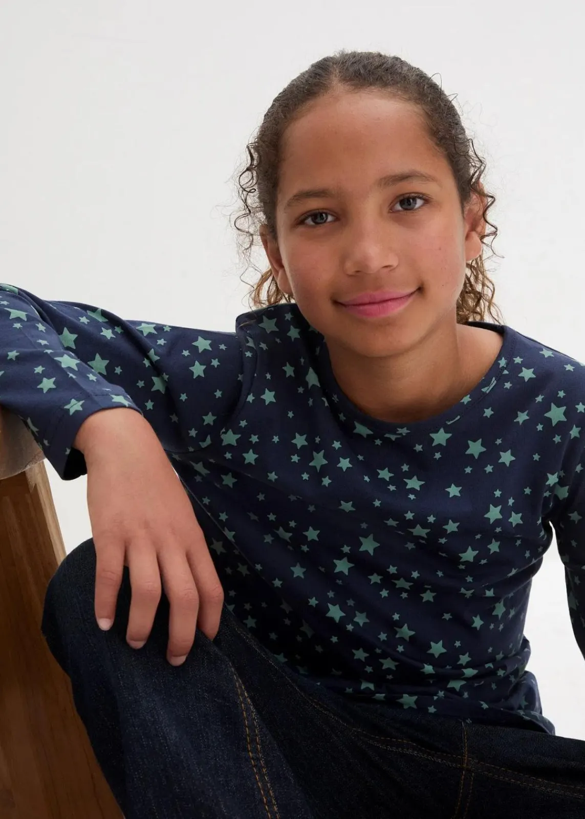 Langarmshirt aus reiner Bio-Baumwolle (3er Pack)|bonprix Outlet