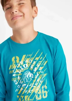 Langarmshirt aus reiner Bio-Baumwolle (2er-Pack)|bonprix