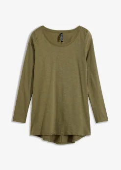 Langarmshirt aus reiner Baumwolle|bonprix Online