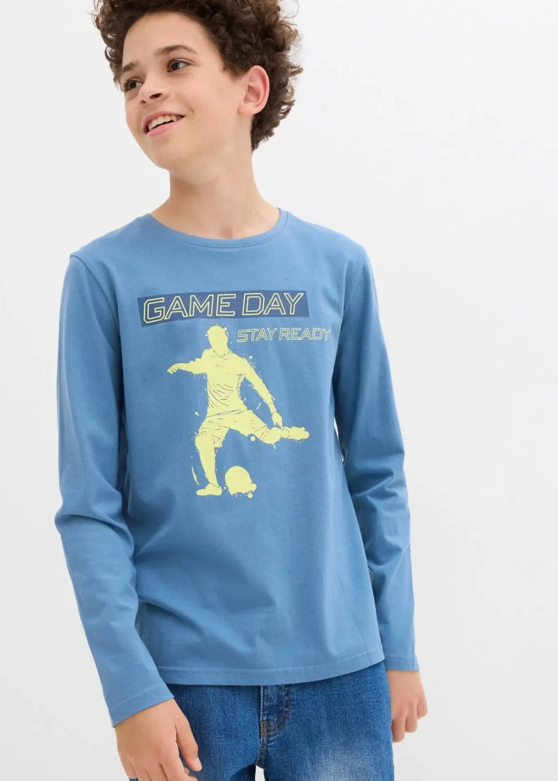 Langarmshirt aus reiner Bio-Baumwolle|bonprix Clearance