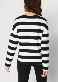 Langarmshirt aus reiner Interlock-Baumwolle|bonprix Hot