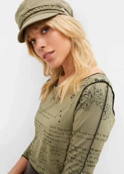 Langarmshirt aus softer Viskose|bonprix Outlet