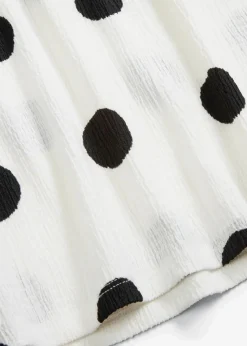 Langarmshirt aus strukturiertem Crêpe|bonprix Online