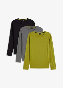 Langarmshirt (3er Pack)|bonprix Hot