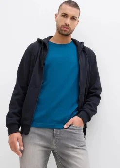 bonprix Große Größen|Basics|Langarmshirt (3er Pack) blaupetrol+grau meliert+dunkelblau