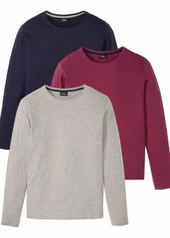 Langarmshirt (3er Pack)|bonprix New