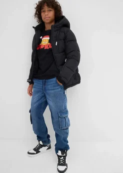 Langarmshirt mit Weihnachtsmotiv aus reiner Baumwolle|Garfield Discount