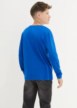 Langarmshirt mit Bio Baumwolle (3er-Pack)|bonprix New