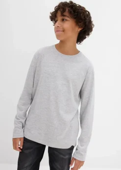 Langarmshirt mit Bio-Baumwolle (3er Pack)|bonprix Outlet