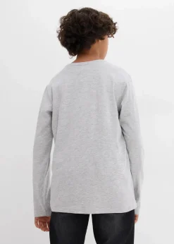 Langarmshirt mit Bio-Baumwolle (3er Pack)|bonprix Outlet