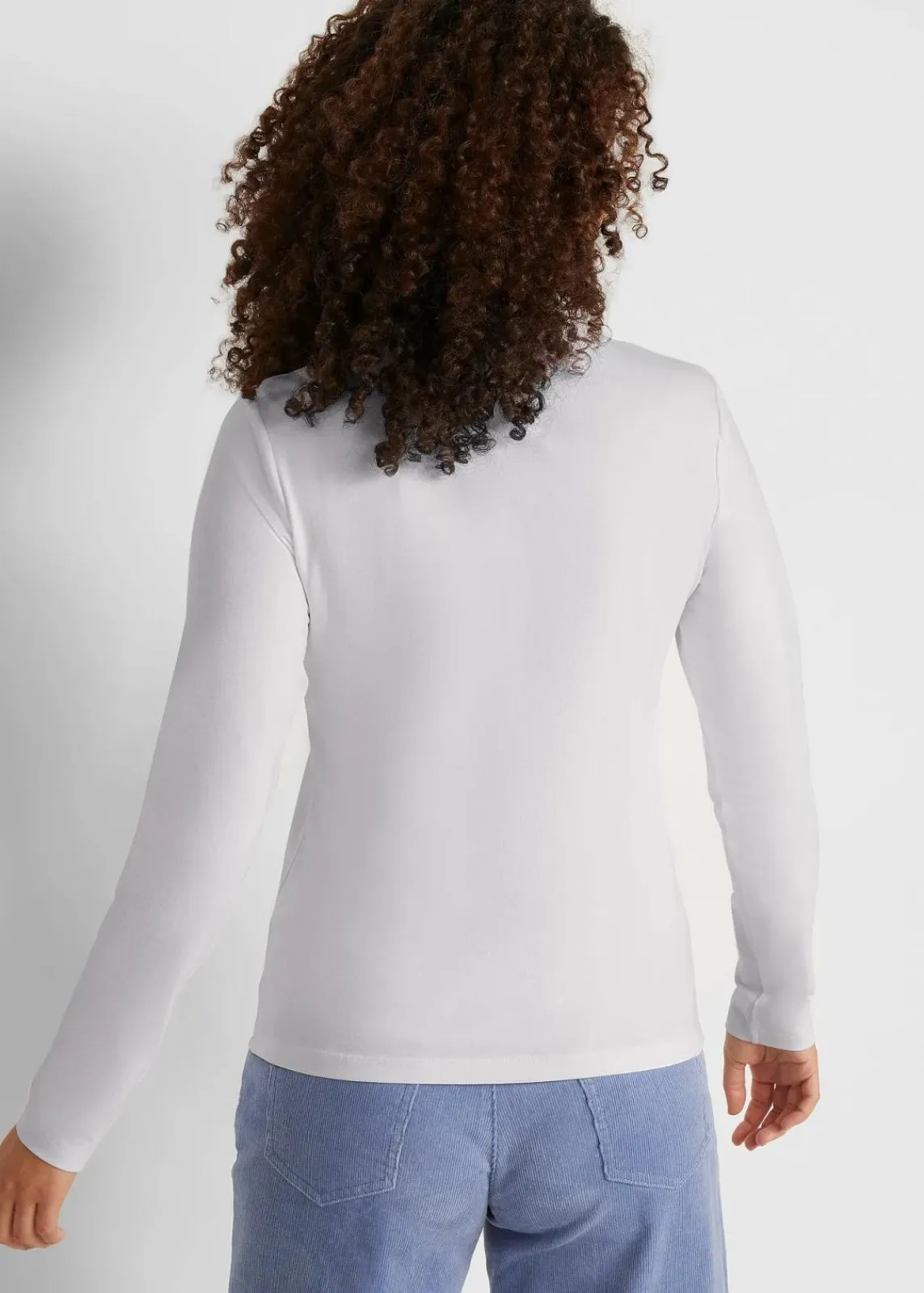 bonprix Shirts & Tops|Basics|Langarmshirt mit reiner Bio-Baumwolle (2er Pack) weiß+schwarz