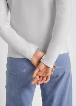 bonprix Shirts & Tops|Basics|Langarmshirt mit reiner Bio-Baumwolle (2er Pack) weiß+schwarz