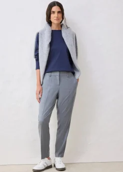 bonprix Premium|Shirts & Tops|Langarmshirt mit Seidenanteil dunkelblau