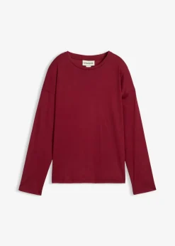 Langarmshirt mit Seidenanteil|bonprix Clearance