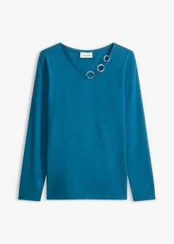 Langarmshirt mit Ösen|bonprix Sale