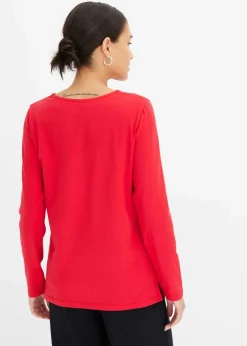 Langarmshirt mit Ösen|bonprix Outlet