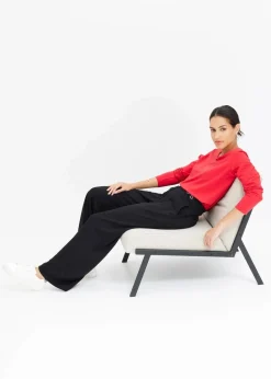 Langarmshirt mit Ösen|bonprix Outlet