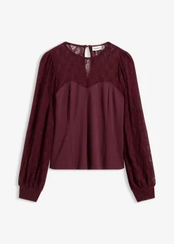 Langarmshirt mit Spitze|bonprix Best
