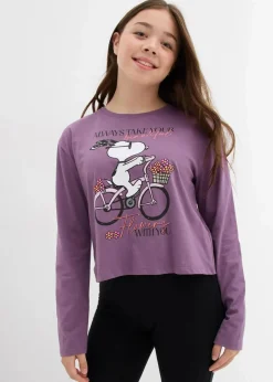 Langarmshirt Snoopy aus reiner Baumwolle|Peanuts