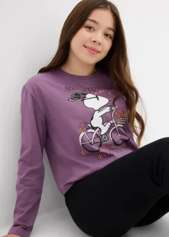 Langarmshirt Snoopy aus reiner Baumwolle|Peanuts