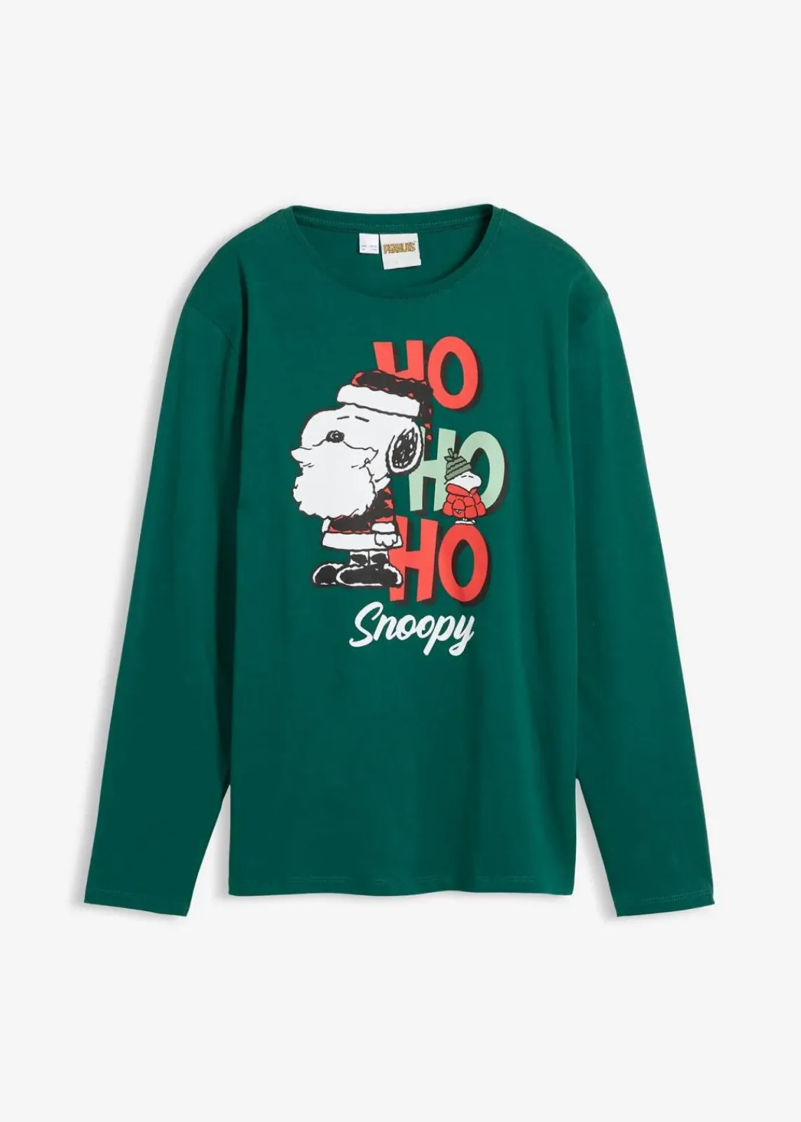 Langarmshirt Snoopy mit Weihnachtsmotiv aus reiner Baumwolle|Peanuts Clearance