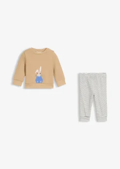 Langarmshirt und Sweathose aus reiner Bio-Baumwolle (2-tlg.Set)|bonprix New