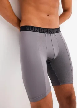 bonprix Wäsche|Große Größen|Lange Boxershorts eng (2er Pack) rauchgrau + schwarz