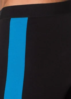 bonprix Wäsche|Große Größen|Lange Boxershorts eng mit Baumwolle (2er Pack) schwarz + capriblau