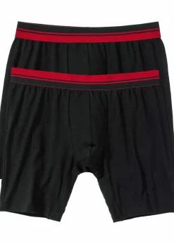 Lange Boxershorts eng mit Baumwolle (2er Pack)|bonprix New