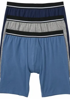 Lange Boxershorts eng mit Baumwolle (3er Pack)|bonprix
