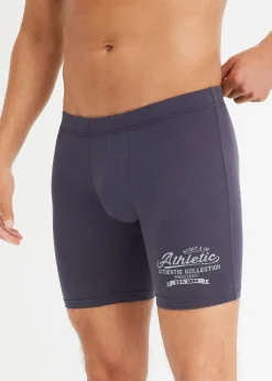 bonprix Boxershorts|Große Größen|Lange Boxershorts eng mit Bio-Baumwolle (2er Pack) nachtblau